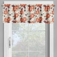 thumbnail image 4 of Ambesonne Hawaii Valance & Curtain, Aloha State Foliage, 55"x24", Orange Ruby Dark Taupe, 4 of 6