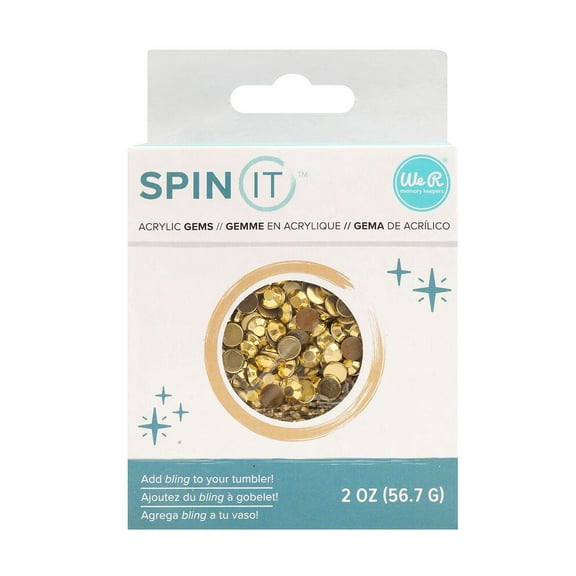 We R Memory Keepers Acrylic Gems 2oz - Gold - Variety Sizes