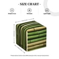 thumbnail image 3 of Goofa Green Bamboo Fence1 Tissue Box Cover PVC Leather Tissue Holder Square Facial Tissue Case Facial Paper Organizer Dispenser for Bathroom, Vanity Countertop, 3 of 8