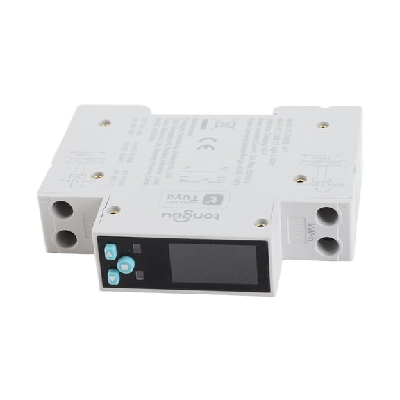 Intelligent For Tuya Wifi 35mm DIN RAIL Switch Intelligent Meter Circuit Breaker LED Energy Meter KWh Power Timer Relay APP Control With Metering And Prepaid Function
