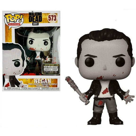 Funko POP! Television The Walking Dead Negan #573 [Clean Shaven, Black and White] Exclusive