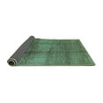 thumbnail image 2 of Ahgly Company Indoor Rectangle Solid Turquoise Blue Modern Area Rugs, 4' x 6', 2 of 4
