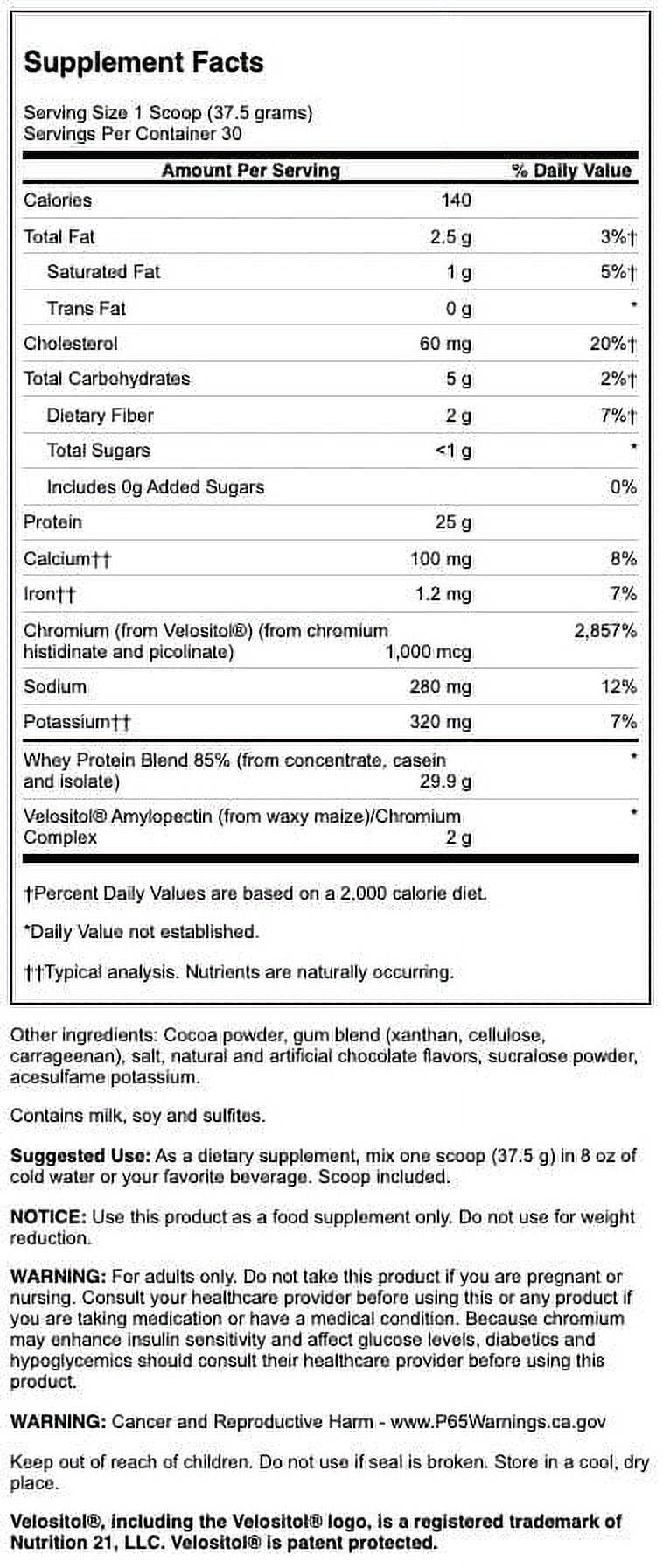 Swanson Full Potential Whey Protein - Chocolate 25 g protein 2.5 lbs Pwdr