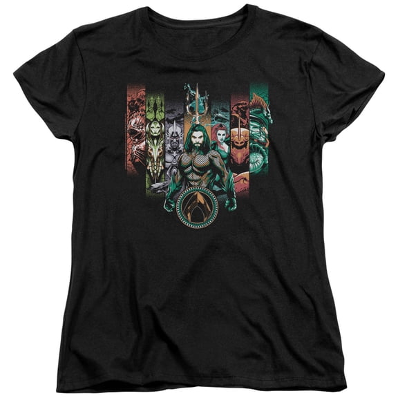 Aquaman Movie - Unite The Kingdoms - Women's Short Sleeve Shirt - XX-Large