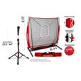 thumbnail image 4 of PowerNet Baseball Net Bundle, 5x5 Hitting & Pitching Net with Baseball Tee, Softball Baseball Training Equipment, Weighted Ball & Bag, 4 of 6