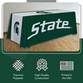 thumbnail image 3 of Michigan State Spartans 6' College Sports Printed Table Throw - NCAA Licensed - Polyester Draped - School Tablecloth (Green, White), 3 of 5
