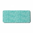 thumbnail image 1 of Abstract Computer Mouse Pad, Monochrome Illustration Along Tribal Stripes in Geometrical Design, Rectangle Non-Slip Rubber Mousepad X-Large, 35" x 15", Dark Seafoam and White, by Ambesonne, 1 of 2