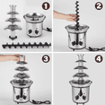 thumbnail image 5 of Fuente De Chocolate Malubero 4 capas Maquina Postres Plateado, 5 of 5