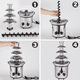 thumbnail image 5 of Fuente De Chocolate Malubero 4 capas Maquina Postres Plateado, 5 of 5