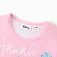 thumbnail image 6 of Disney Stitch Girls Graphic Tee and Dolphin Shorts 2-Piece Angel Pink School Casual Beach Outfit Set Kids 6-7Y, 6 of 9