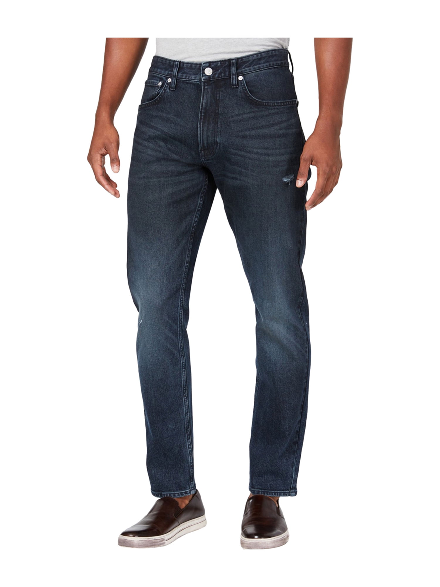 Calvin Klein Mens Tapered Fit Relaxed Jeans dakotablueblack 33x32 ...