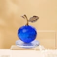 thumbnail image 3 of Crystal Christmas Ornament Home Table Boda Decoración de escritorio Azul Sunnimix estatuilla de manzanas de cristal, 3 of 8