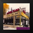 thumbnail image 2 of Olukman, Ayline 20x20 Black Modern Framed Museum Art Print Titled - Coffee Shop, 2 of 5