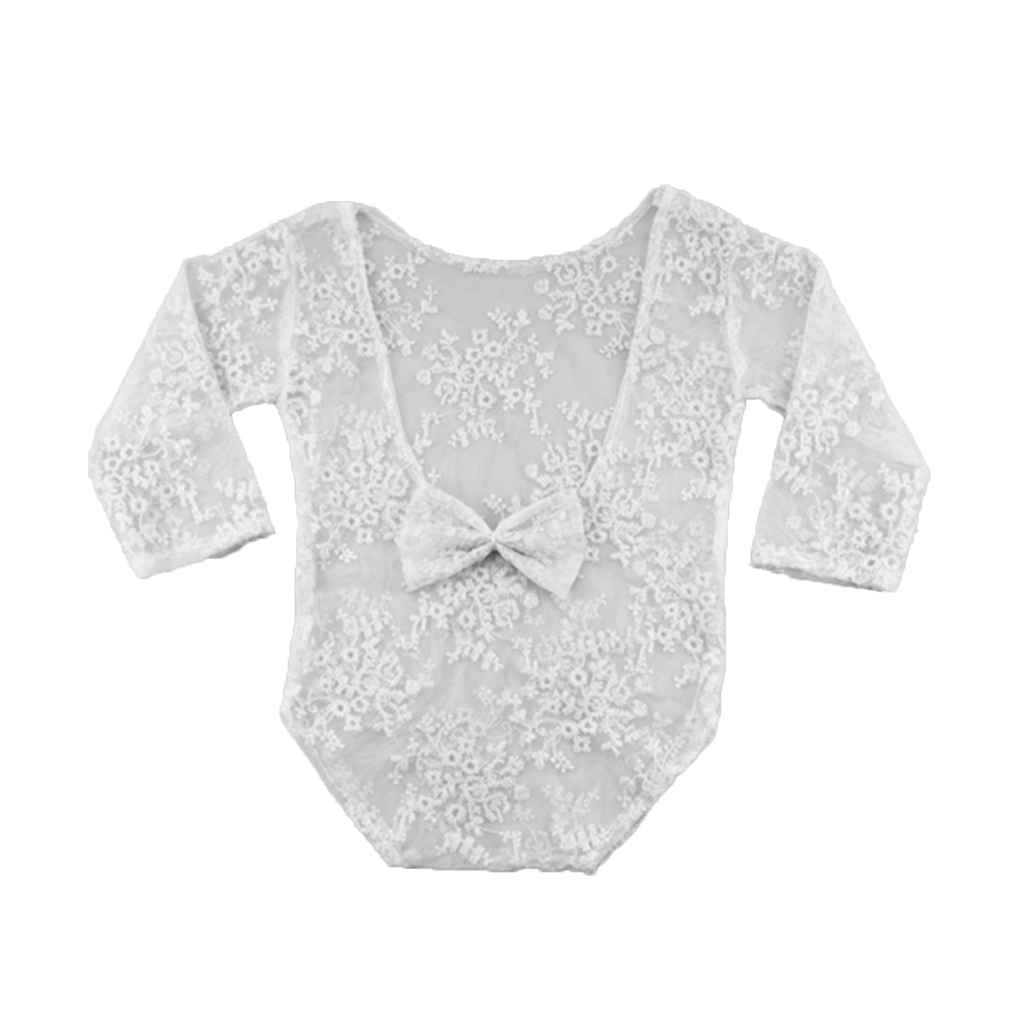 long sleeve lace romper baby