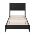 thumbnail image 6 of Pasadena Twin Solid Wood Low Profile Platform Bed in Black, 6 of 10