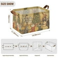 thumbnail image 7 of Yayeee Foldable Storage Basket for Shelves with Handles Waterproof Cloth Bins, Party Of Cats, 7 of 7