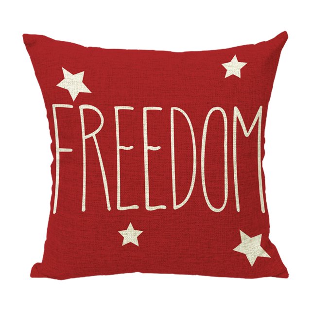 Fundas de cojín del 4 de julio con diseño de bandera patriótica y estrellas, decoración para sofá, dormitorio y hogar.