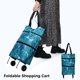 thumbnail image 2 of Bolsa para carrito de compras, reutilizable, portátil, plegable, con ruedas, extragrande, para viajes, compras, camping, 18 l, 2 of 6