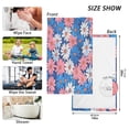 thumbnail image 6 of Yayeee 100% Cotton Hand Towels for Bathroom 16" x 28" Soft Absorbent Kitchen Towel, Pink Flowers Pattern, 6 of 7
