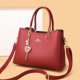 thumbnail image 3 of Bolso rojo para mujer, bolso de boda para novia, bolso de mano tipo bandolera de gran capacidad, nuevo y atmosférico de alta gama, 3 of 4