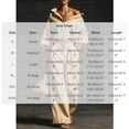 thumbnail image 3 of Gifts YYV Two Piece Sets for Women Casual Two Piece Outfit Oversized Button Down Shirt High Waist Pleated Wide Leg Pants Matching Tracksuit Set Khaki XXXL, 3 of 7