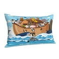 thumbnail image 2 of Disketp Pillow Covers Animals On Noah'S Ark Floating Pattern Throw Pillow Case Cushion Covers,Cushion For Bedroom,Couch,Home-16"X24", 2 of 8