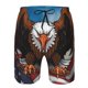 thumbnail image 3 of Balery Cartoon Bald Eagle USA Traje de Baño Estilo Hawaiano para Hombre, Shorts de Secado Rápido con Bolsillos-3X-Large, 3 of 6