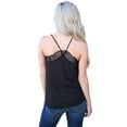 thumbnail image 3 of Women's White/Black/Red/Blue Delicate Balance Lace Cami Tank, 3 of 6