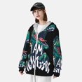 thumbnail image 4 of Pofeuu Hungry Tyrannosaurus Print Sun Protection Outdoor Lightweight Full Zip UV Cooling Hoodie Long Sleeve Summer Clothing for Outdoor Hiking-Medium, 4 of 5