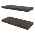 thumbnail image 1 of FM FURNITURE Iva Floating shelf in melamine x2 Sienna Oak, 1 of 8