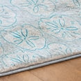 thumbnail image 5 of Addison Rugs Dream Shag Premium Machine Washable Transitional Sand Dollar Blue Round Rug, 8' x 8', 5 of 8