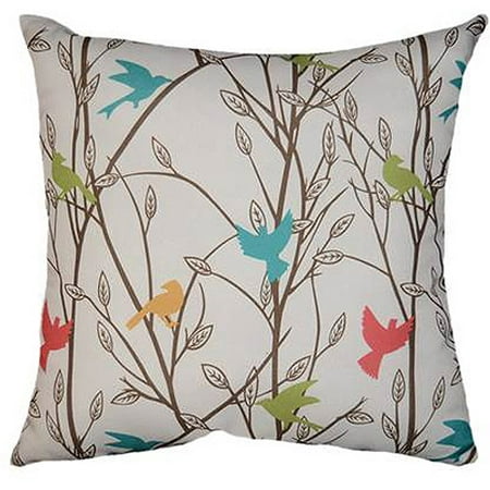 Mainstays Bird Song Decorative Throw Pillow 18 X18 Walmart Com