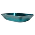 thumbnail image 5 of Eden Bath EB-GS67 13 in. Rectangular Foil Glass Vessel Sink, Turquoise Blue, 5 of 9