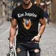 thumbnail image 2 of Tauxra T-Shirts à Manches Courtes pour Hommes, T-Shirt Graphique Respirant à Col Rond pour Tenue Décontractée et Sportive, Chandail Léger avec Design Imprimé, 2 of 5