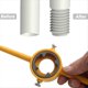 thumbnail image 5 of 6piezas Herramienta para Hacer Roscas PVC, Enhebrador Tubos, Juego Herramientas Plomería, Juego Troqueles Redondos para Tubos con 3 Troqueles 1/2 Pulgada, 3/4pulgadas y 1pulgada NPT, 5 of 7