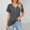 Dark Gray Tunic Cotton Casual Shirts for Women, variant on Womens Tunic Cotton Casual Shirts Cap Sleeve Short Sleeve Blouse Buttons Trendy V Neck Summer Tops Vacation Loose Fit Flowy Casual Shirts Spring Cute Solid Color Basic Tees Black 4
