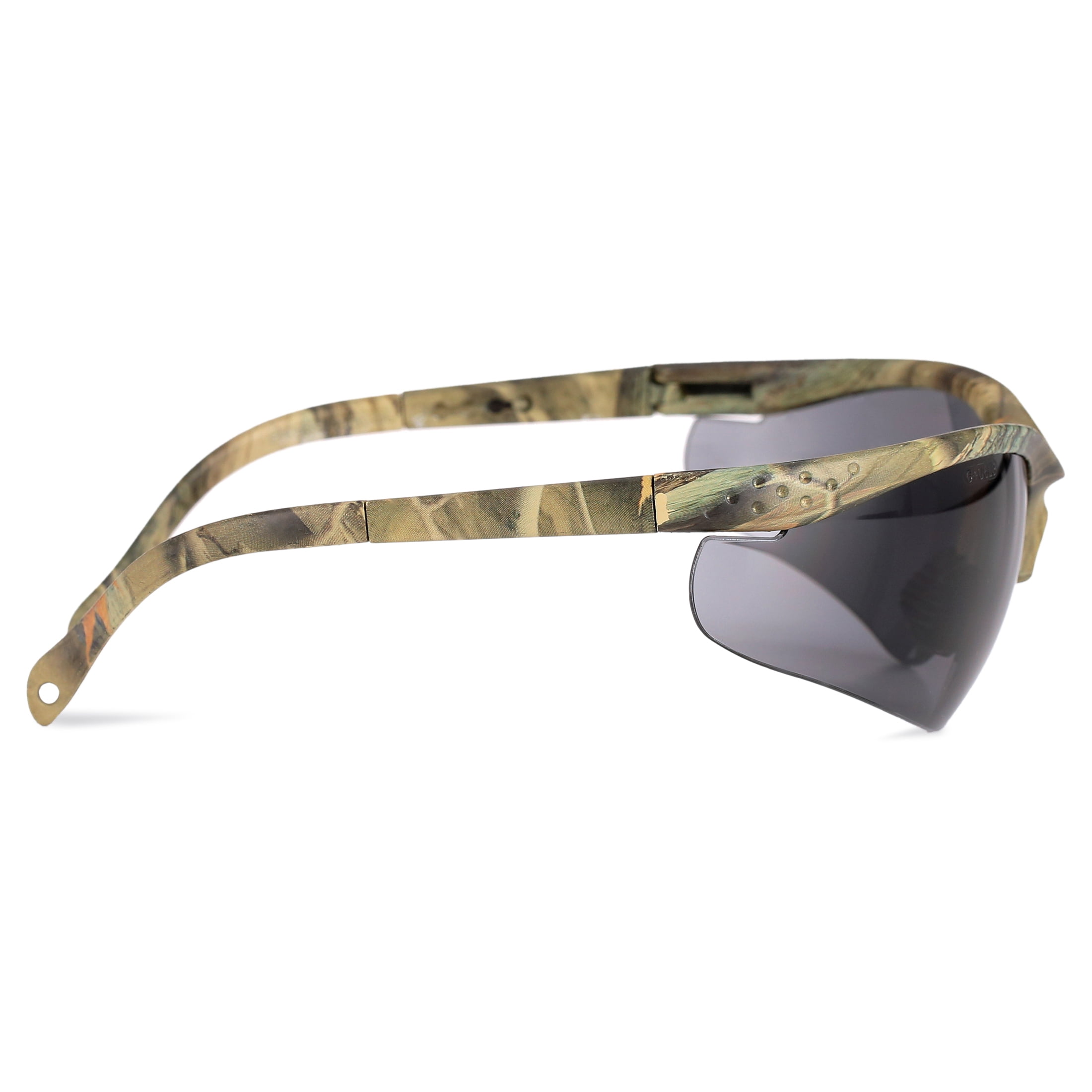 Safety Vu Rimless Safety Glasses, Camo/Smoke