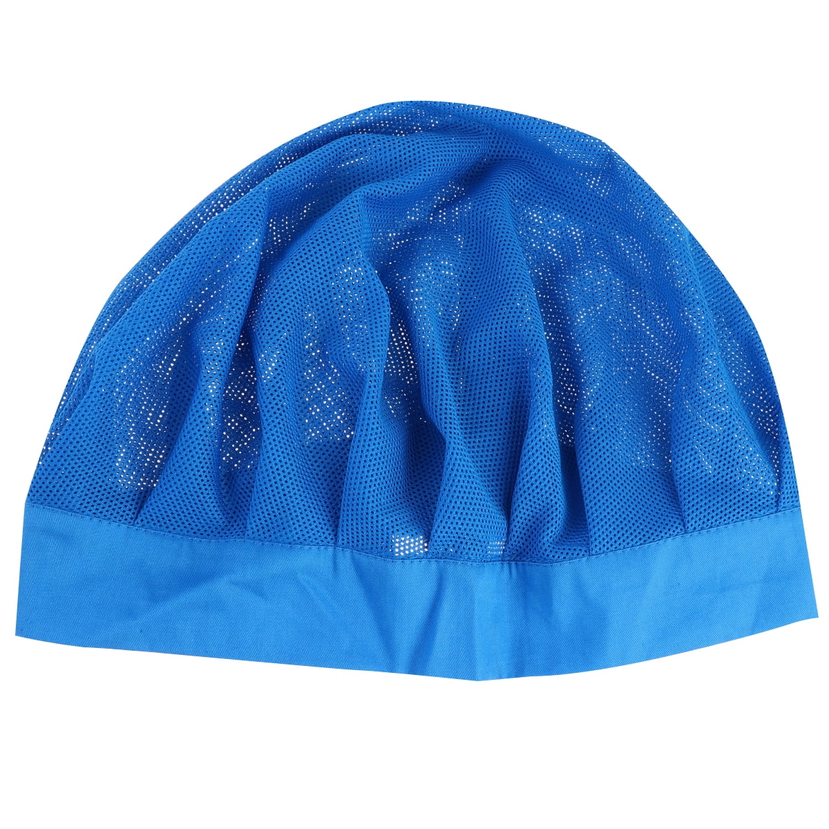 Exquisite Cotton Hat Useful Prevent Hair Loss Breathable Head Protector for  Home Daily Use (Wide-brimmed and Elastic, Blue) 