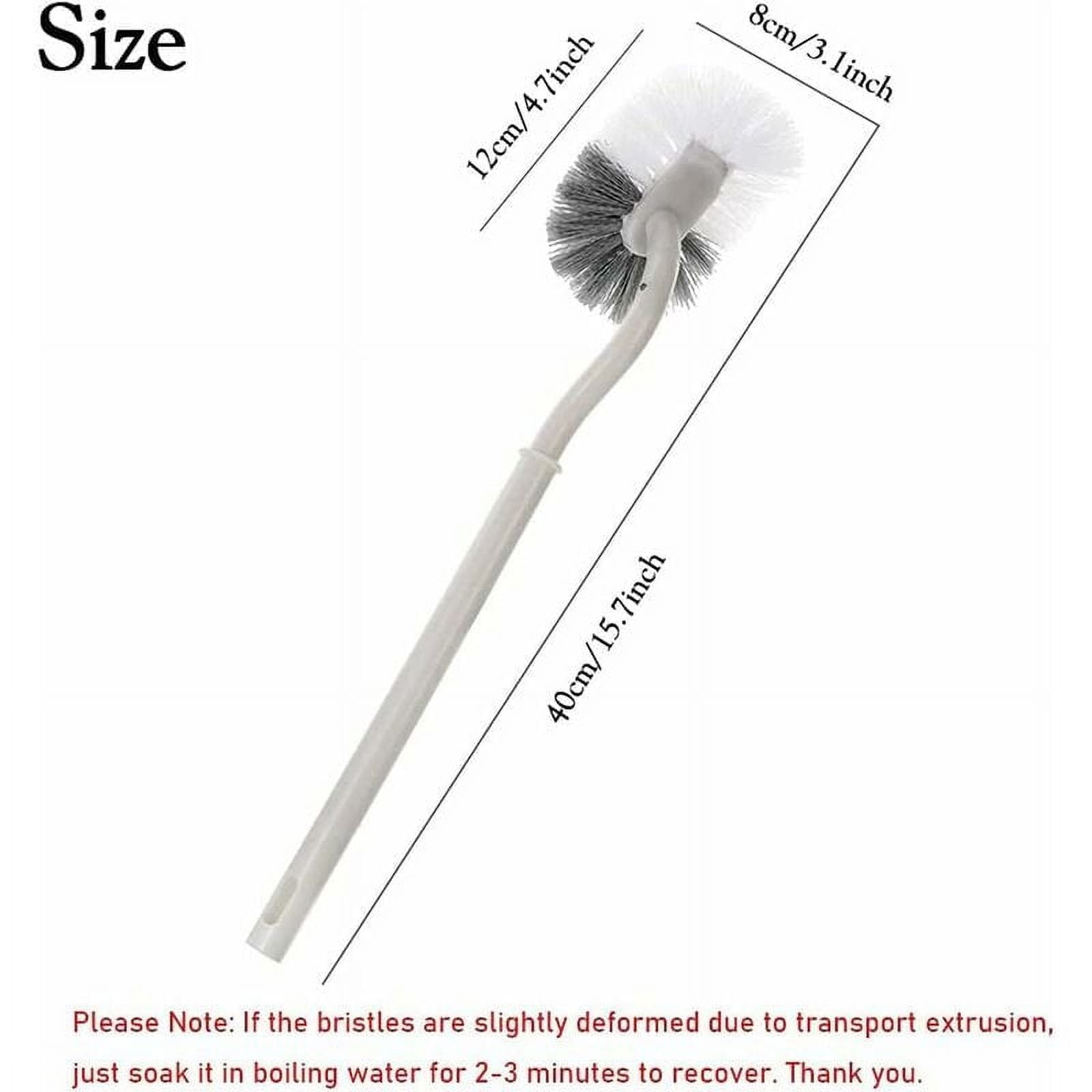 Heavy Duty Toilet Brush, Curved Design Toilet Brush for Unmatched Hygiene, Sturdy Construction ABS Ensures Durability, Quick Drying Vented Design, Hanging Storage for Compact