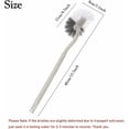 thumbnail image 2 of Professional Curved Toilet Bowl Brush Set For Deep Cleaning, Multipurpose Use Flexible And Durable Heavy Duty Bristles Scrub Brush For Bathroom And Kitchen (2Pcs, Gray), 2 of 5