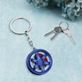 thumbnail image 1 of Dvkptbk Wheel Hub Caliper Buckle Male and Female Small Gift Pendants Car Keychain Alloy Car Wheel Keychain Tire Rim Keychain Car Parts Model Key Chains Car Keyring Pendant Home Decor, 1 of 4