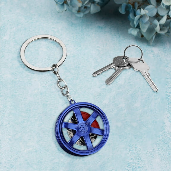 Car Parts Model Key Chains, Miniature Wheel Keychains for Car Enthusiasts/ Home Decor