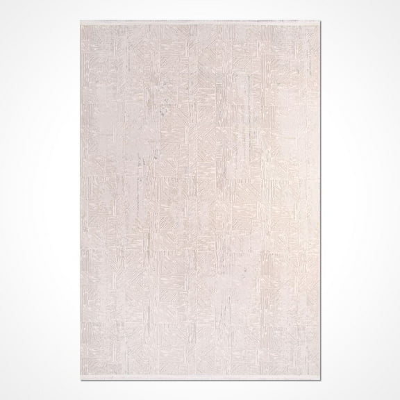 Elora Cream Area Rugs for Living Room Washable Rugs Boho Moroccan Area Rug Soft Neutral Geometric Bohemian Distressed Indoor Rug for Bedroom Dining Room Office Nonslip Rug