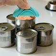 thumbnail image 4 of Uxcell Cat Food Can Covers Lids, Dog Food Can Lids with Cute Pet Ears Shaped Silicone Toppers One Fit 3 Standard Sizes, (Forest Green, 2Pcs), Intended for Dog / Cat / Pet Food Cans, 4 of 7