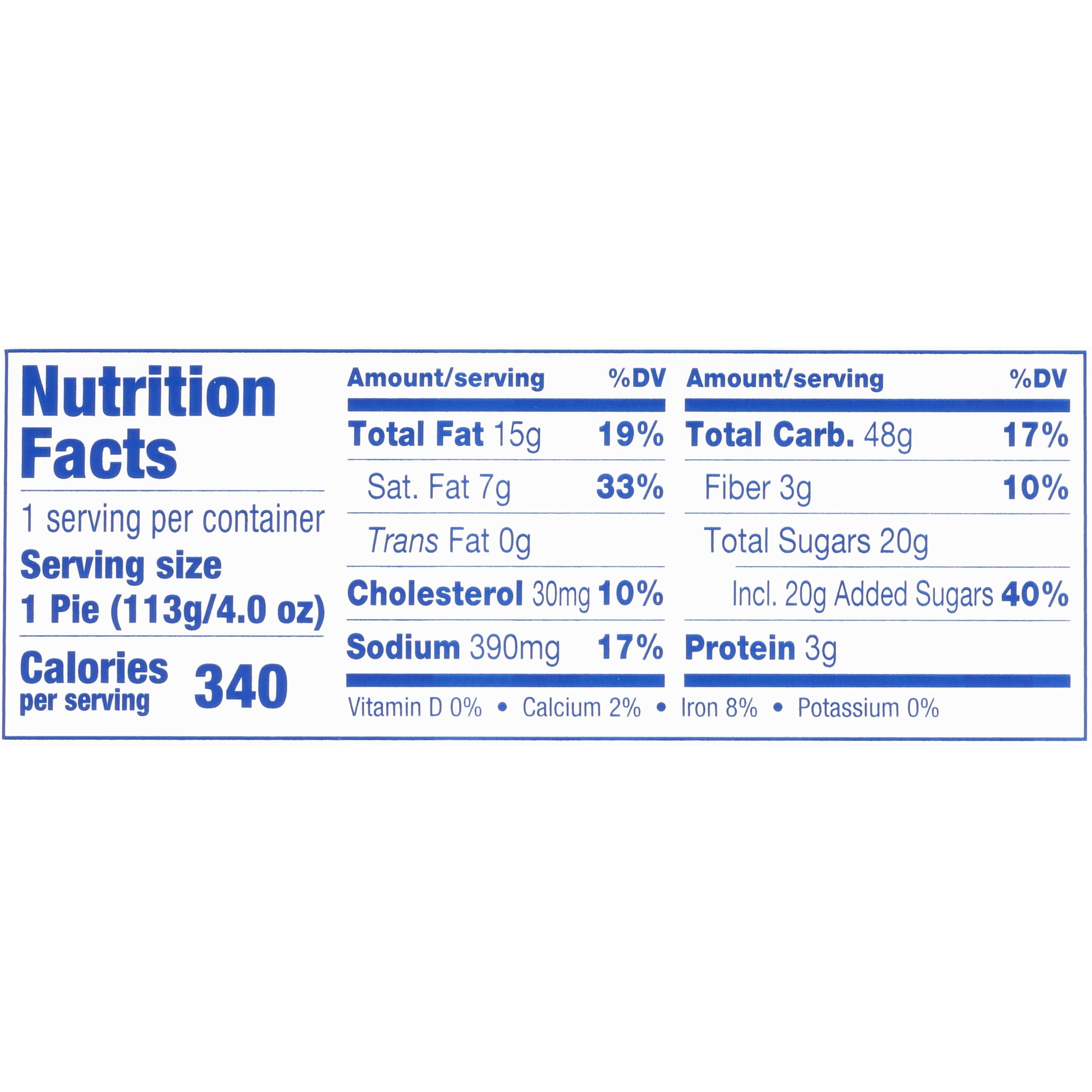 TastyKake® Scoop Shop™ Orange Crème Baked Pie 4 oz. Box