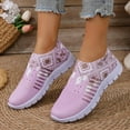 thumbnail image 6 of Women's Mesh Flats Shoes Breathable Slip on Shoes Casual Colorful Flats Comfortable Sport Walking Shoes, 6 of 8