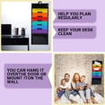 thumbnail image 5 of SKYDUE Hanging Wall File Folders，Cascading Rainbow Color Wall Organizer with 6 Removable Folder Pockets for Planning , Black, 5 of 6