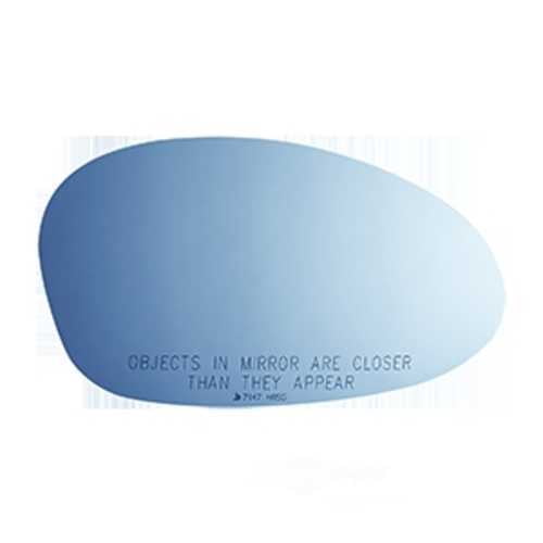 Burco Side View Mirror Replacement Glass with Motor Mount Plate - Blue Glass - 7147HRSG