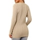 thumbnail image 3 of Suéter cárdigan casual INSPIRE CHIC para mujer, tejido trenzado, largo, de moda, XL, color albaricoque oscuro, otoño-invierno, 3 of 6