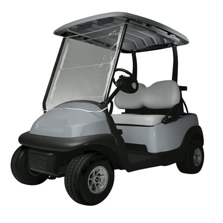 Classic Accessories Fairway Standard Portable Golf Cart Windshield, 47"L (roof) x 36"H, White/Clear